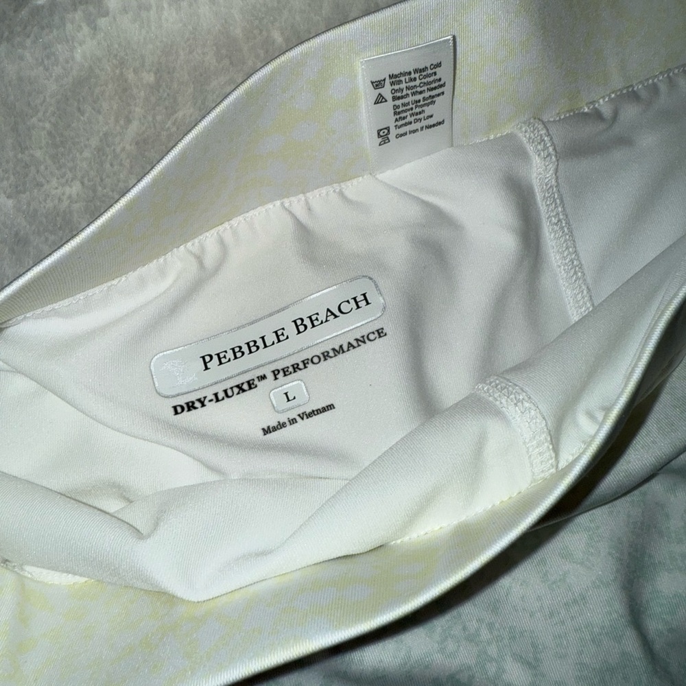 2 x 20$ Pebble Beach White and Blue Mini Skirt Size L - Picture 5 of 6